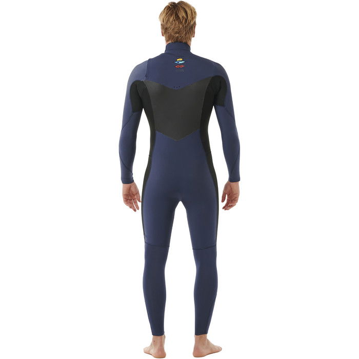 2024 Rip Curl Hombres Dawn Patrol 4/3mm Chest Zip Neopreno 157MFS - Navy